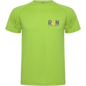 Montecarlo short sleeve men's sports t-shirt, Lime / Green Lime (T-shirt, mixed fiber, synthetic)