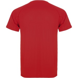 Montecarlo short sleeve men's sports t-shirt, Red (T-shirt, mixed fiber, synthetic)