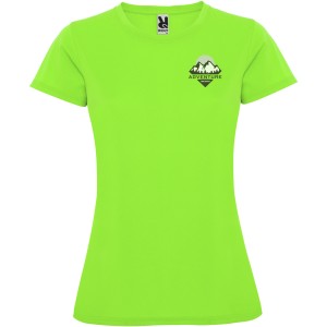 Montecarlo short sleeve women's sports t-shirt, Lime / Green Lime (T-shirt, mixed fiber, synthetic)