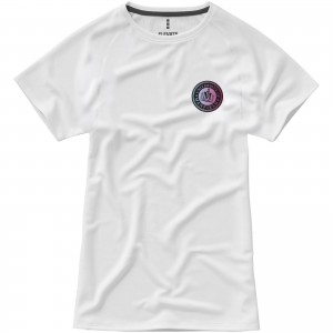 Niagara short sleeve women's cool fit t-shirt, White (T-shirt, mixed fiber, synthetic)
