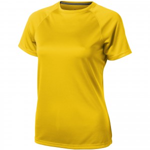 Niagara short sleeve women's cool fit t-shirt, Yellow (T-shirt, mixed fiber, synthetic)