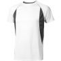 Quebec short sleeve men's cool fit t-shirt, White,Anthracite