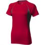 Quebec short sleeve women's cool fit t-shirt, Red,Anthracite