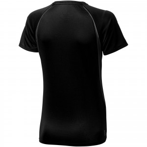 Quebec short sleeve women's cool fit t-shirt, solid black,Anthracite (T-shirt, mixed fiber, synthetic)