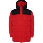 Tallin kids insulated jacket, Red, Solid black