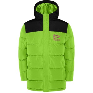 Tallin unisex insulated jacket, Lime, Solid black (Jackets)