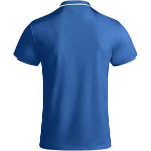 Tamil short sleeve men's sports polo, Royal blue, White (T-shirt, mixed fiber, synthetic)