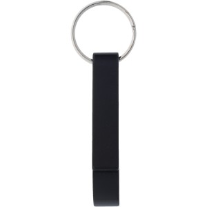 Tao bottle and can opener keychain, solid black (Keychains)