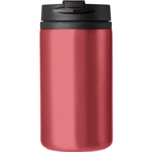 Stainless steel double walled cup Gisela, red