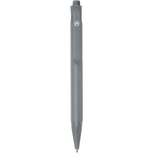 Terra corn plastic ballpoint pen, Grey (Metallic pen)