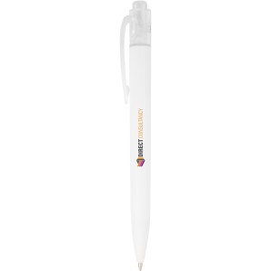 Thalaasa ocean-bound plastic ballpoint pen, Transparent whit (Plastic pen)