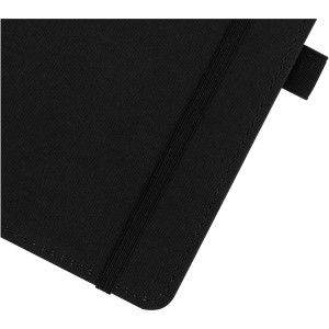 Thalaasa ocean-bound plastic hardcover notebook, Solid black (Notebooks)