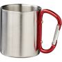 Alps 200 ml vacuum insulated mug with carabiner, Red
