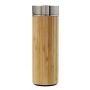Bamboo thermos bottle (420 ml), brown