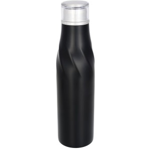 Hugo 650 ml seal-lid copper vacuum insulated bottle, solid black (Thermos)