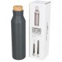 Norse copper vacuum insulated bottle with cork, Grey