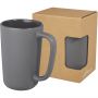 Perk 480 ml ceramic mug, Grey