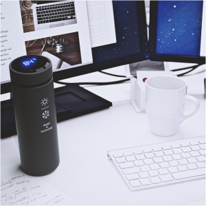 SCX.design D10 insulated smart bottle, Solid black (Thermos)