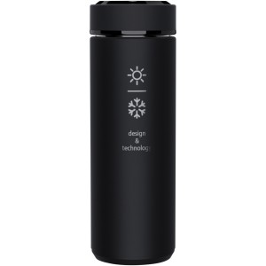 SCX.design D10 insulated smart bottle, Solid black (Thermos)