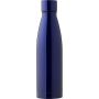 Stainless steel double walled drinking bottle Marcelino, blu