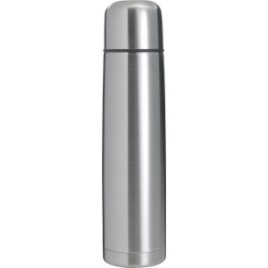 Stainless steel double walled flask Quentin, silver (Thermos)