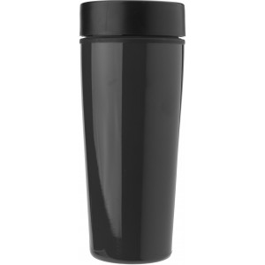 Stainless steel double walled travel mug Elisa, black (Thermos)