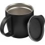 Stainless steel, double walled travel mug Rania, black