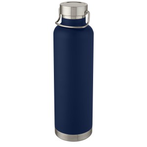 Thor 1 L copper vacuum insulated sport bottle, Dark blue (Thermos)