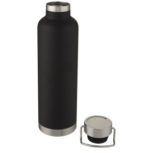 Thor 1 L copper vacuum insulated sport bottle, Solid black (Thermos)