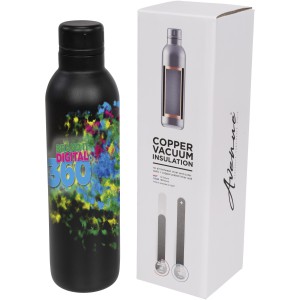 Thor 510 ml copper vacuum insulated sport bottle, solid black (Thermos)