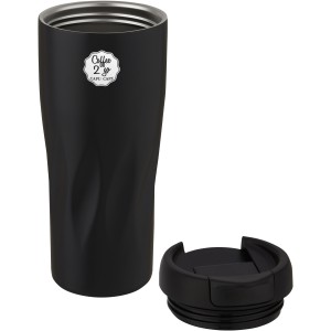 Waves 450 ml copper vacuum insulated tumbler, Solid black (Thermos)