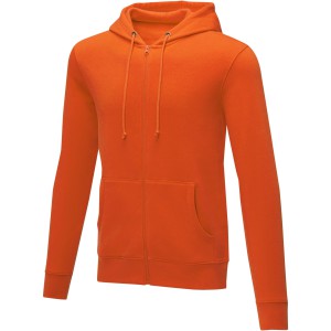 Theron men's full zip hoodie, Orange (Pullovers)