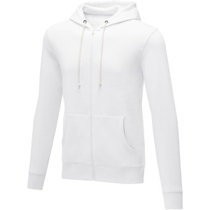 Theron men's full zip hoodie, White (Pullovers)