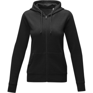 Theron women's full zip hoodie, Solid black (Pullovers)