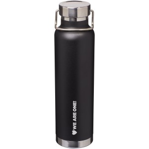 Thor 650 ml copper vacuum insulated sport bottle, solid black (Thermos)