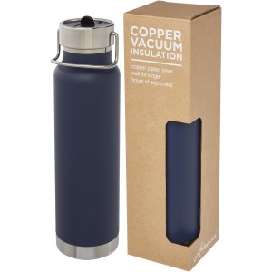 Thor 750 ml copper vacuum insulated sport bottle, Dark blue (Thermos)