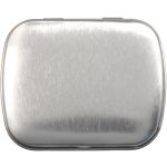 Tin case with sugar free mints, silver (5248-32)