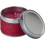 Tin with scented candle Zora, red (1361-08)