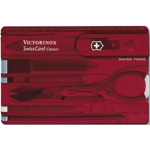 Nylon Victorinox SwissCard Classic multitool, red (Tools)