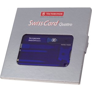 Nylon Victorinox SwissCard Quatro multitool, blue (Tools)