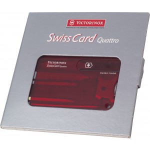 Nylon Victorinox SwissCard Quatro multitool, red (Tools)