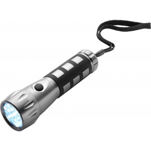 Torch with 17 LED lights, black/silver (Lamps)