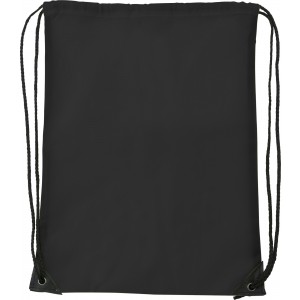 Polyester (210D) drawstring backpack Steffi, black