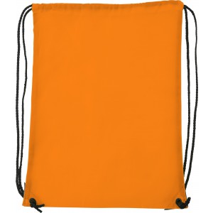 Polyester (210D) drawstring backpack Steffi, fluor orange