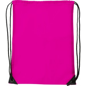 Polyester (210D) drawstring backpack Steffi, pink