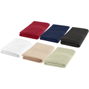 Charlotte 450 g/m2 cotton bath towel 50x100 cm, Navy (Towels)