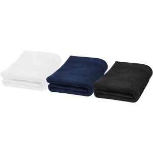 Ellie 550 g/m2 cotton bath towel 70x140 cm, Solid black (Towels)
