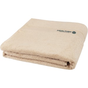 Evelyn 450 g/m2 cotton bath towel 100x180 cm, Beige (Towels)