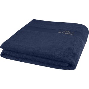 Evelyn 450 g/m2 cotton bath towel 100x180 cm, Navy (Towels)
