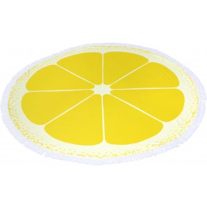 Microfiber (160 gr/m2) beach towel Cody, yellow (Towels)